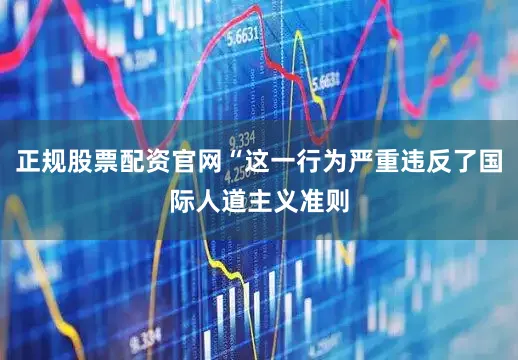 正规股票配资官网“这一行为严重违反了国际人道主义准则