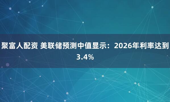聚富人配资 美联储预测中值显示：2026年利率达到3.4%